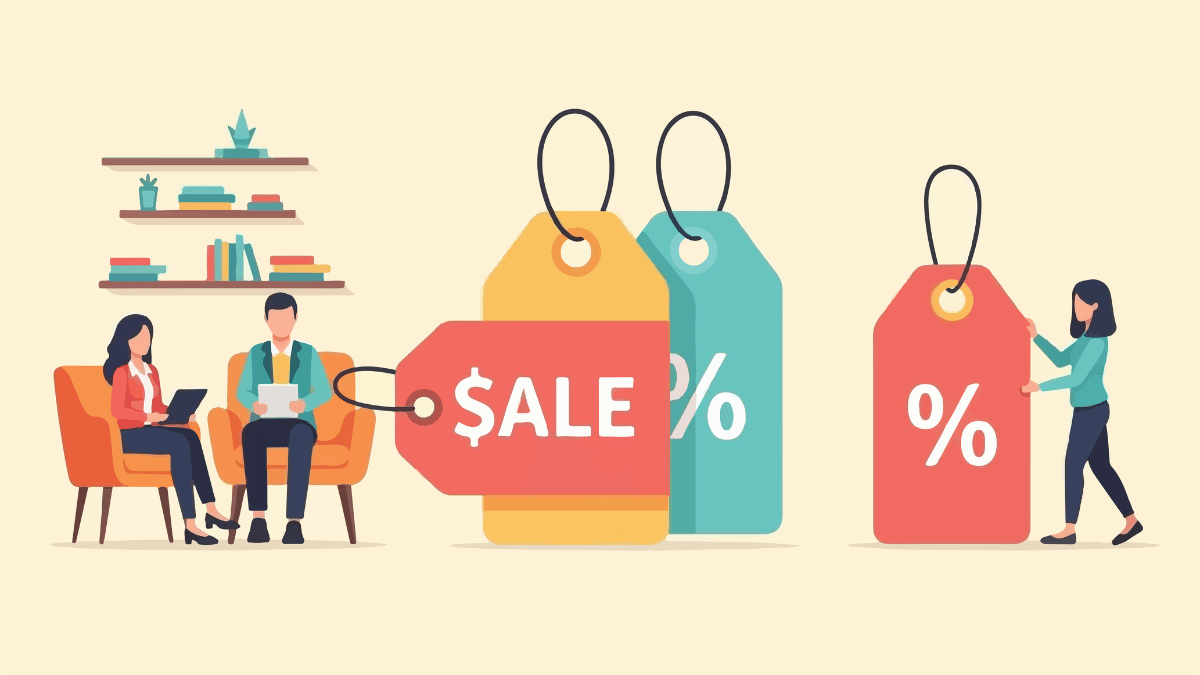 A discount furniture store