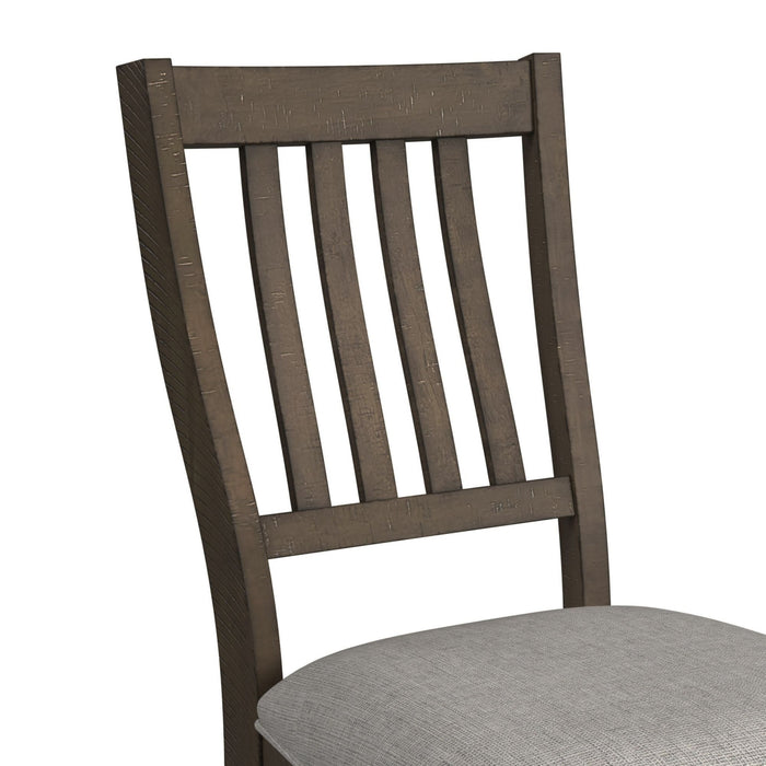 Yellowstone - Dining Side Chair (Set of 2) - Medium Brown / Gray
