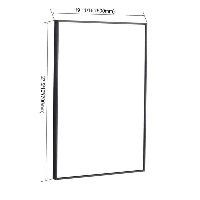 30" Wall Mounted Mirror Cabinet With And Frame, Storage Vanity For Bathroom - Imitative Oak