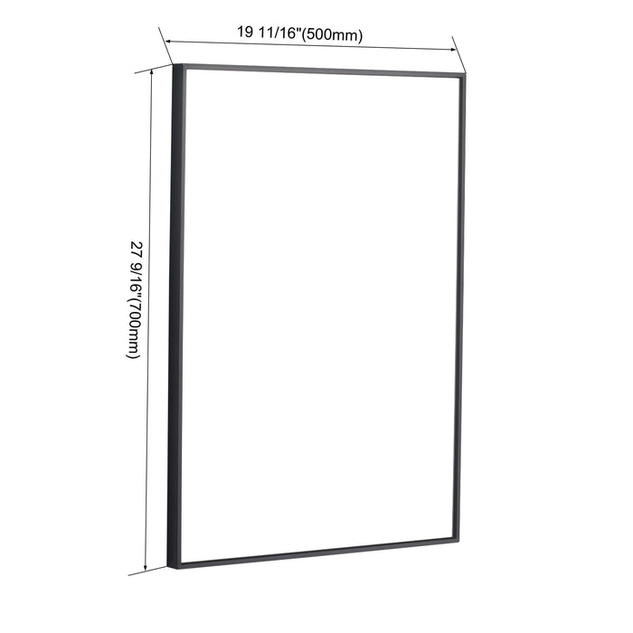 30" Wall Mounted Mirror Cabinet With Door - Imitative Oak