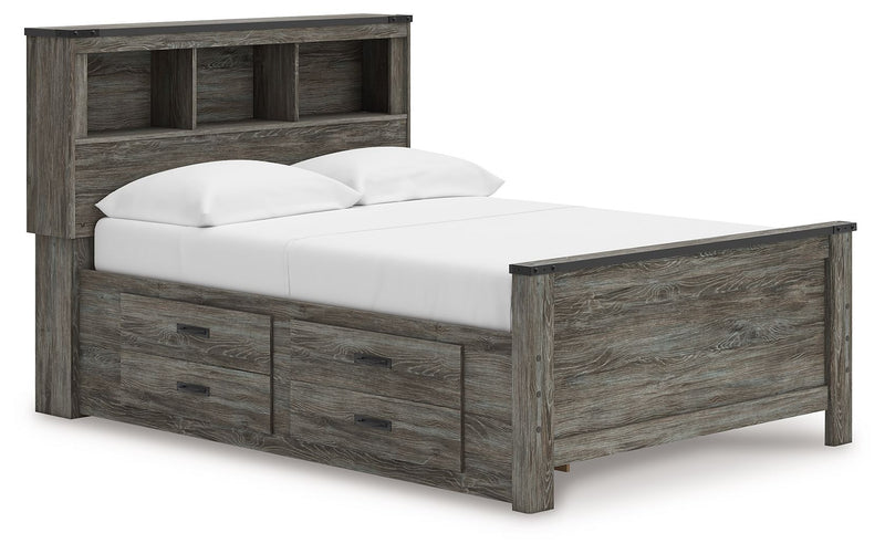 Frandern - Bookcase Panel Bedroom Set With Storage
