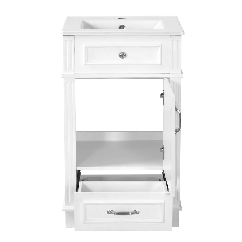 Bathroom Vanity With Sink, Drawer & Soft Closing Door