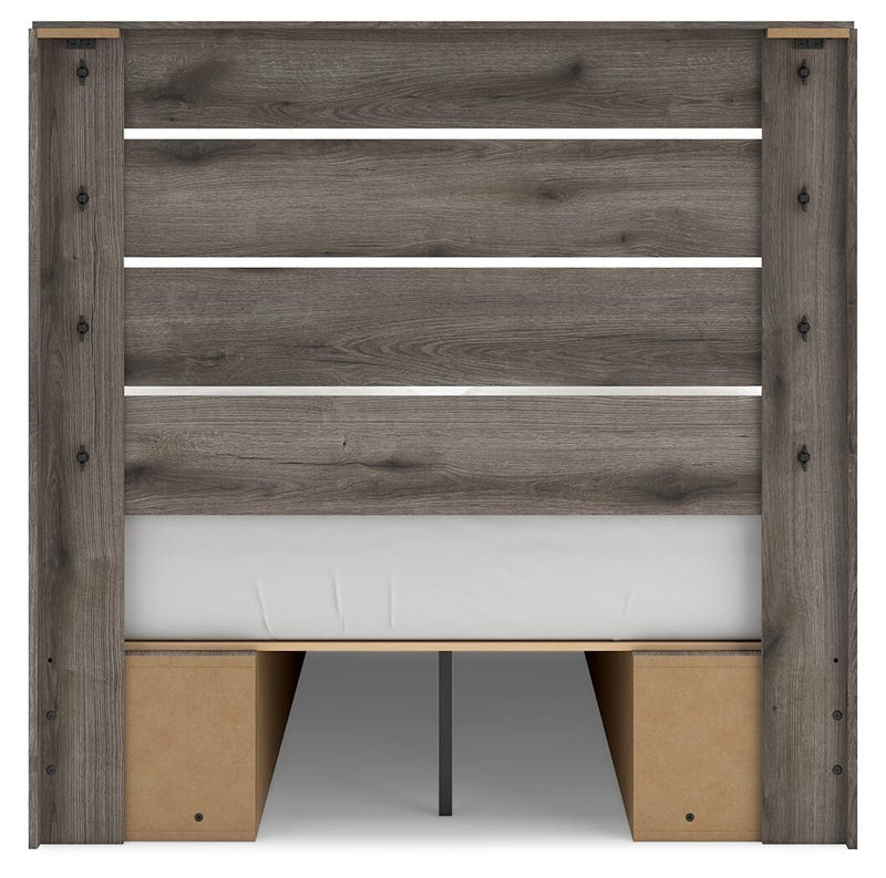 Graystorm - Panel Bed With Storage