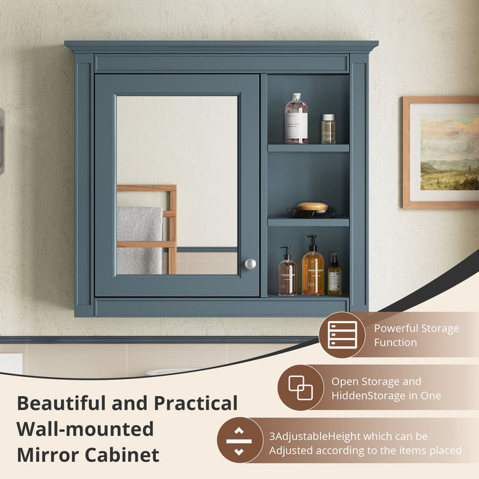 Modern Wall-Mounted Medicine Cabinet With Mirror