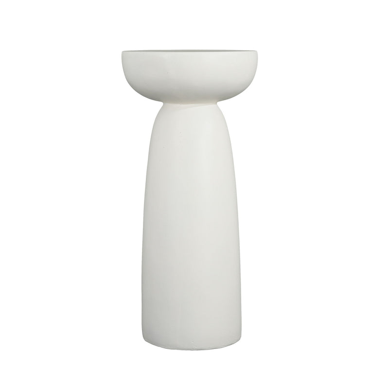 Magnesium Oxide Plant Stand - White