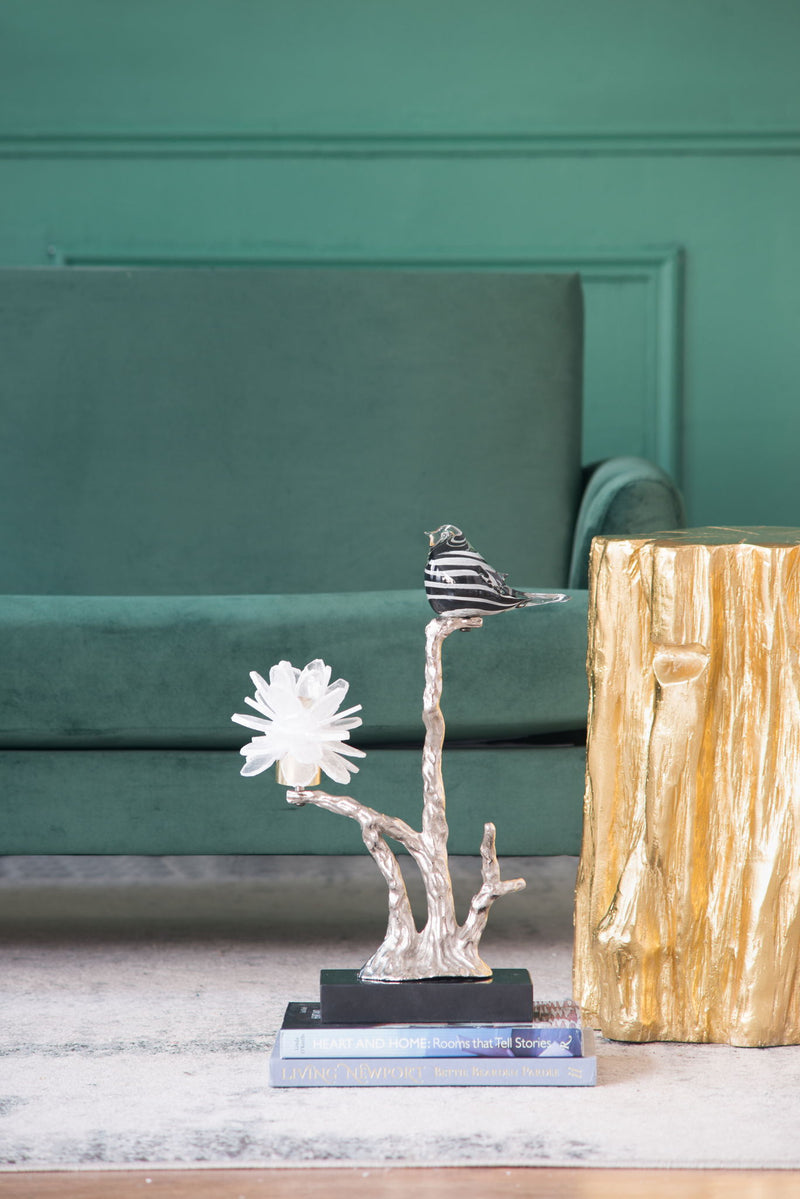 Aluminum Candle Holder With Marble Stand
