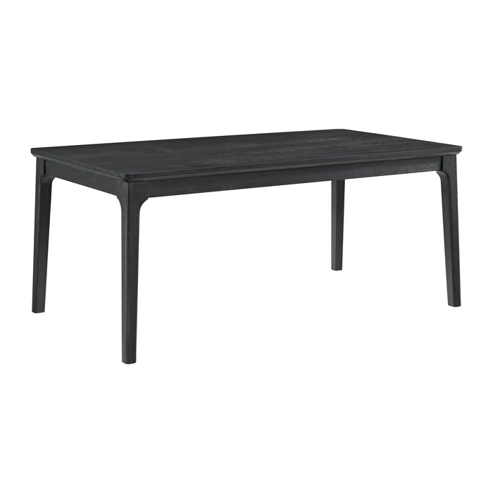 Garcia 6PC Dining Set with Table, 4 Chairs, and Bench in Black