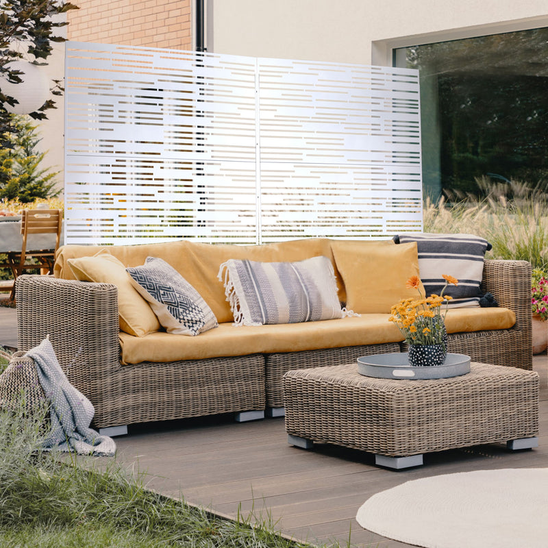 Outdoor & Indoor Freestanding Metal Privacy Screen