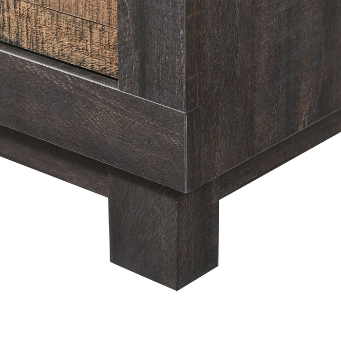 Harlington - 2-Drawer Nightstand - Dark Chocolate