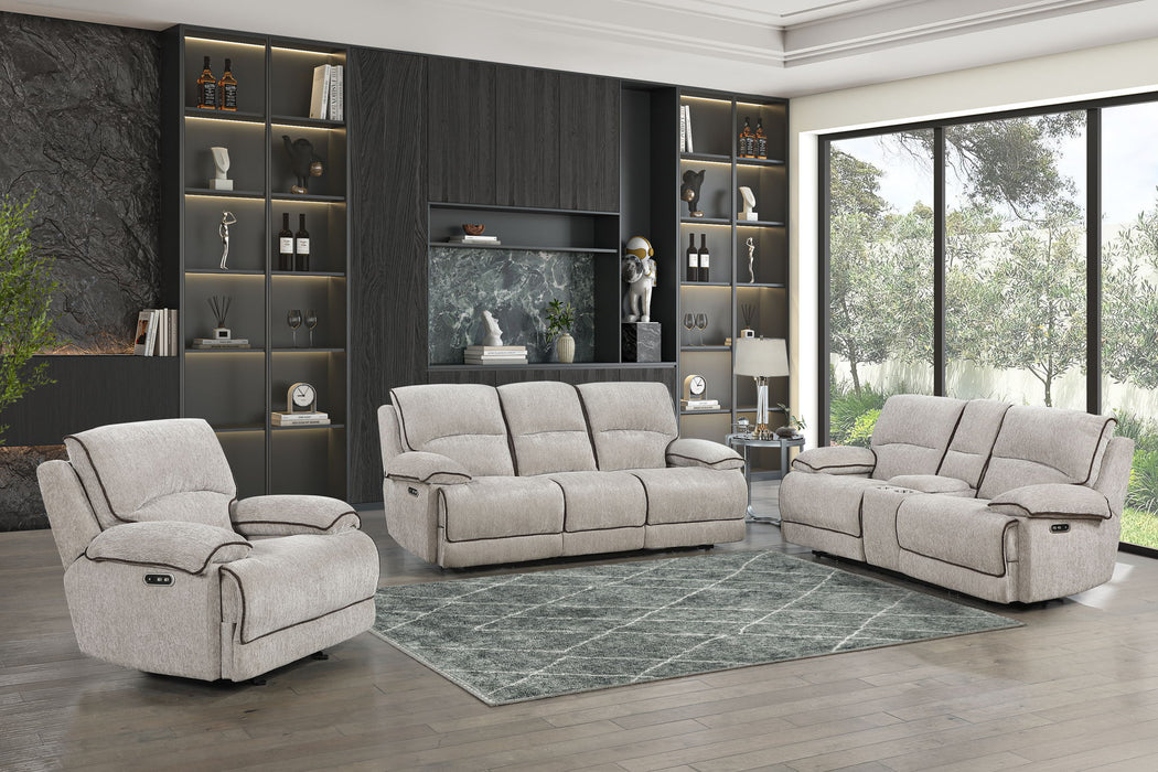 Camden - Glider Recliner - Beige / Brown