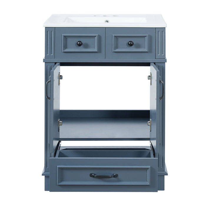 Bathroom Vanity With Sink, Storage Cabinet