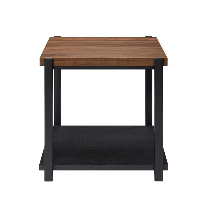 Linea - 3 Piece Occasional Set (1 Coffee & 2 End Tables) - Black / Brown