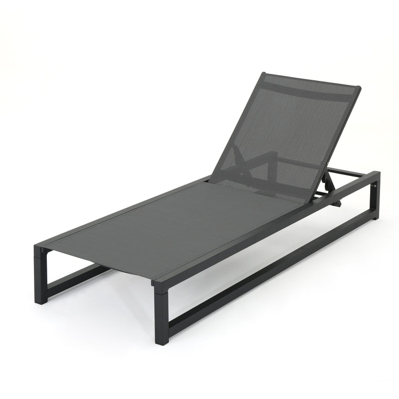 Chaise Lounge With 5 Reclining Positions, Outdoor Patio Lounge Chairs