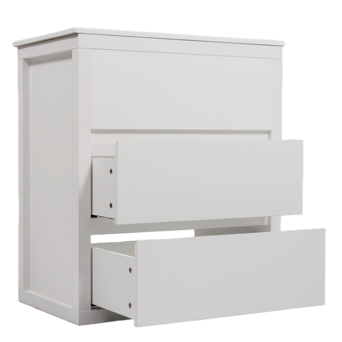 Double Sinks Bathroom Vanity Set With 2 Ceramic Basins