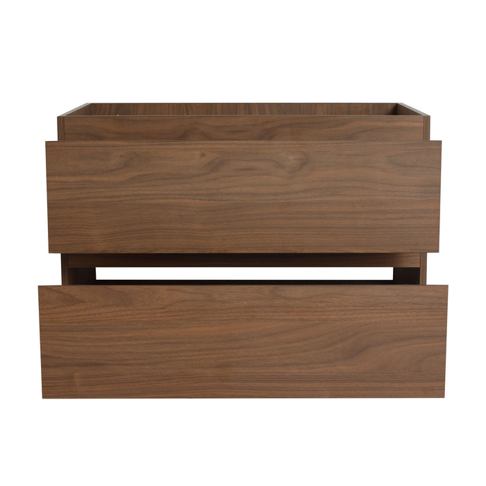 Wall Mounted Bathroom Vanity & Sink, 2 Soft Close Drawers