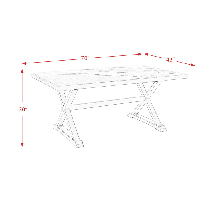 Lexi - 5 Piece Dining Set (Table And Four Chairs) - White