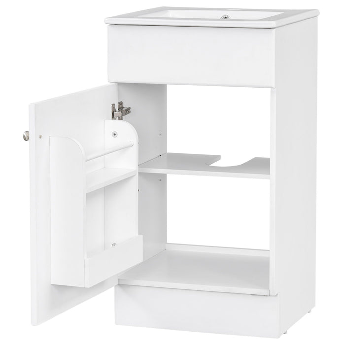 Bathroom Vanity With Sink, Cabinet With Adjustable Shelf