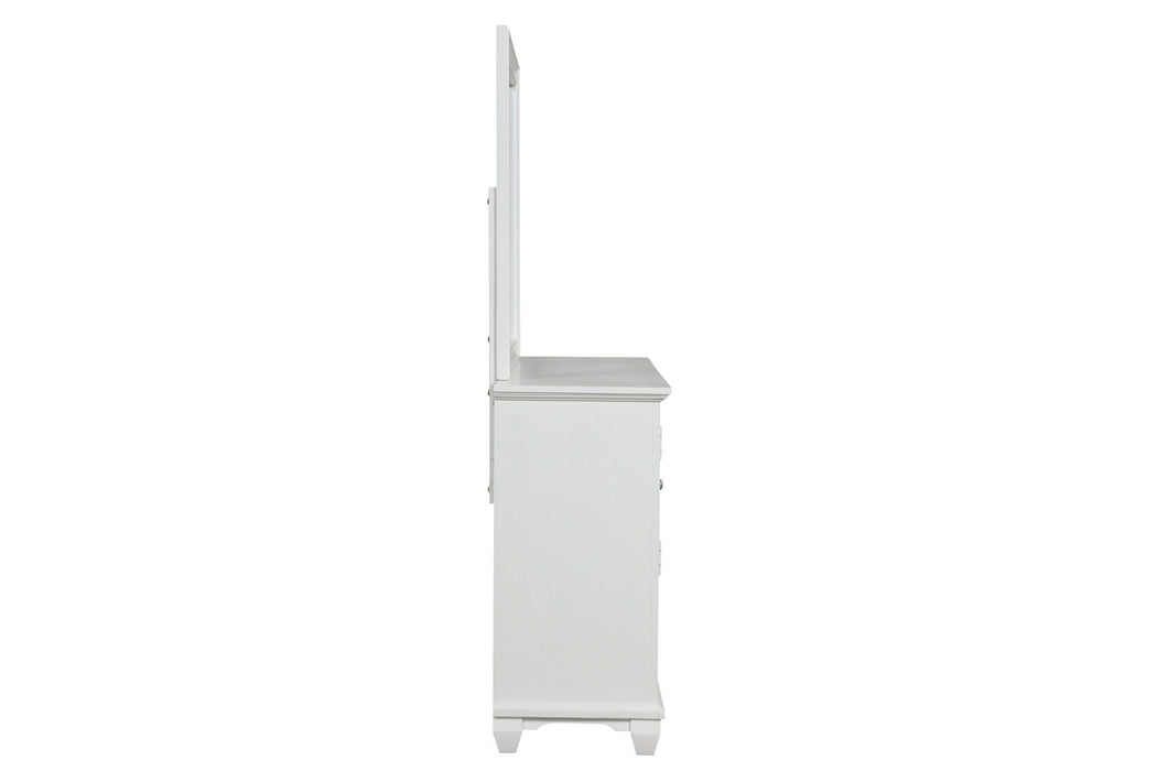 Jamestown - Landscape Mirror - White