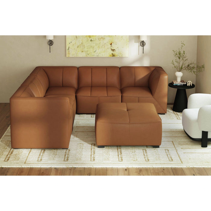 Blake Modular Ottoman in Pebble Tan