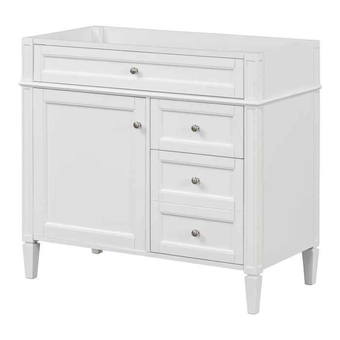 Bathroom Vanity With 2 Drawers And Tip-Out Drawer, Storage Cabinet