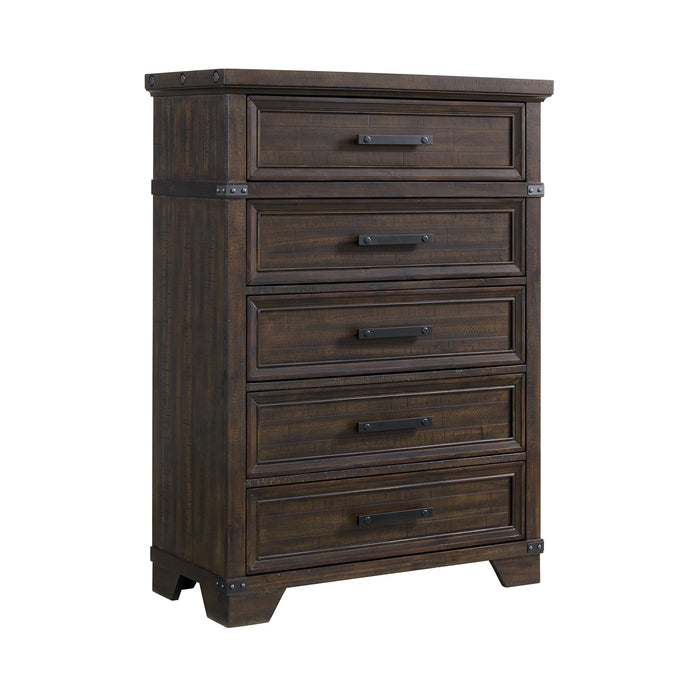 Colorado City 5-Drawer Chest in Charcoal