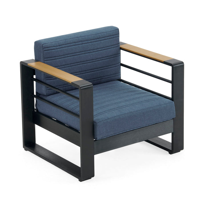 Giovanna - Club Chair Set With Aluminum Frame