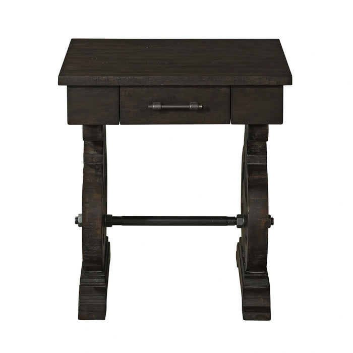 Stone Occasional Side Table With PU Base