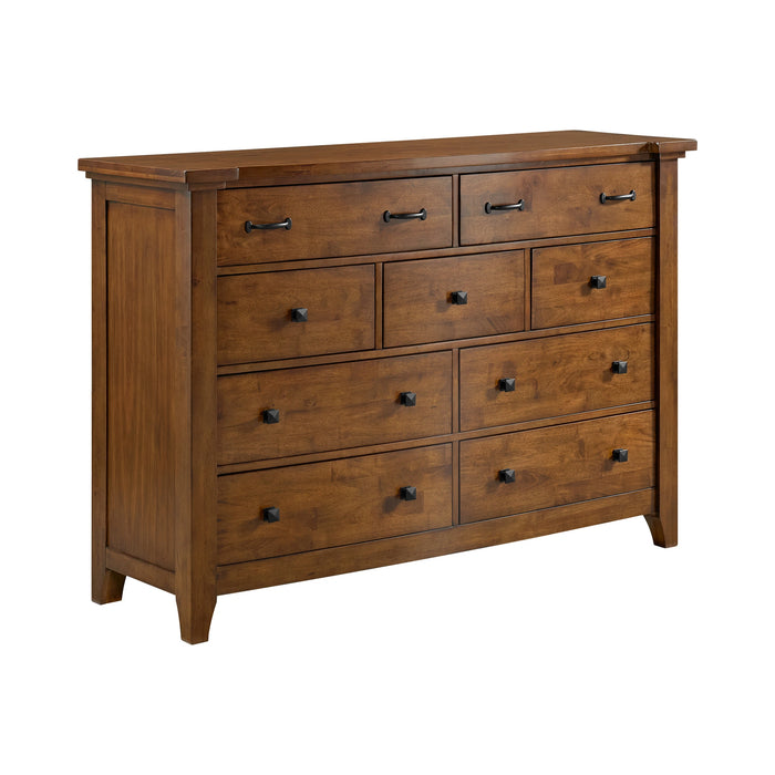 Gage Sleigh Storage Bedroom Set in Chestnut