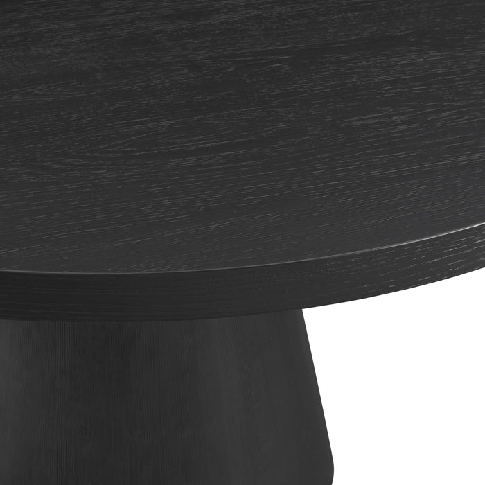 Portland Standard Height Dining Set in Black-Rectangular Table and Four Chairs
