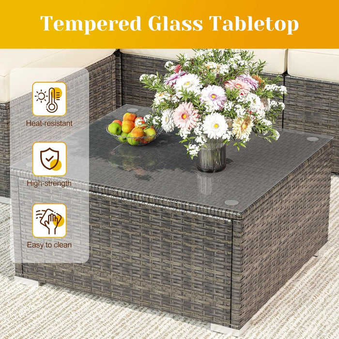 Modern Patio Set With Coffee Table
