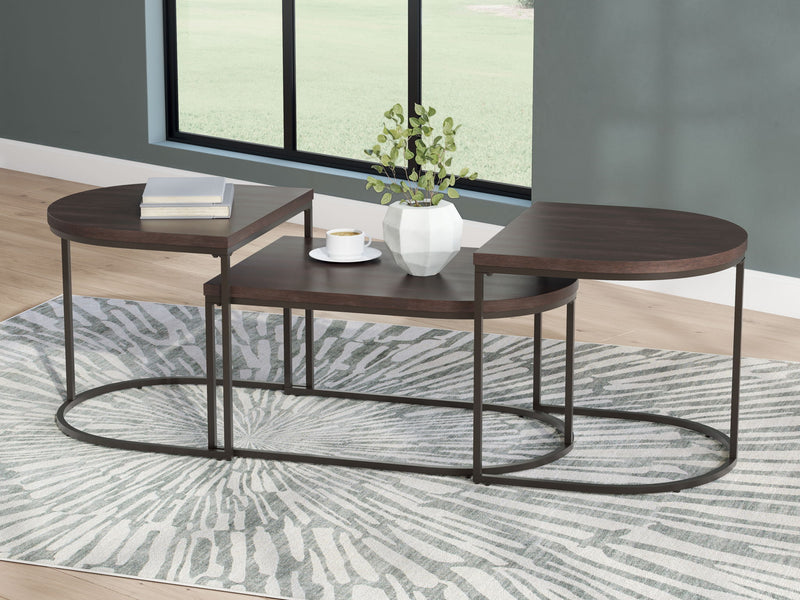 Vanmore - Occasional Table Set (Set of 3) - Dark Brown