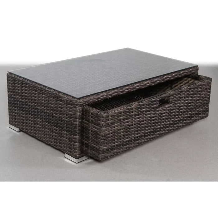 Stylish Rattan Wicker Person Seating Group With Premium Sunbrella Cushions Perfect For Outdoor Entertaining