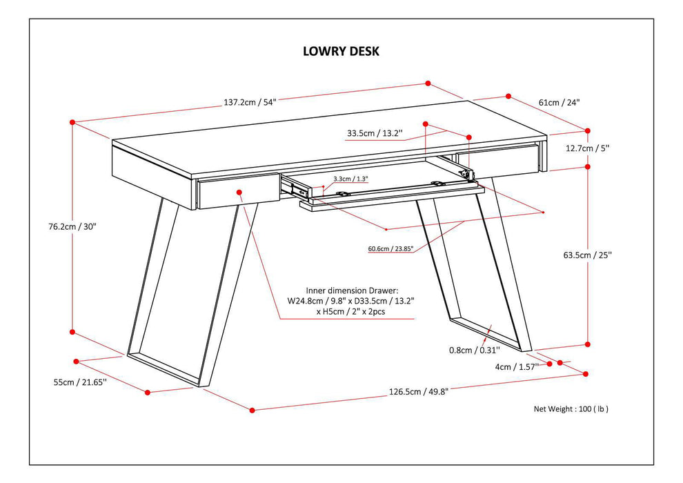 Lowry - Handcrafted Desk