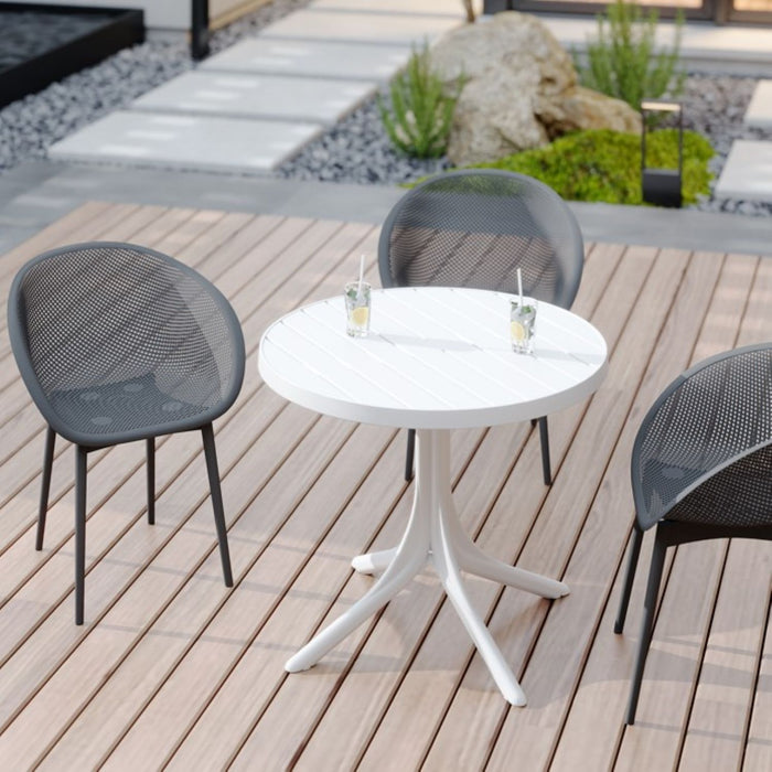 2 Piece Durable Single Chair With Hollow Out Design