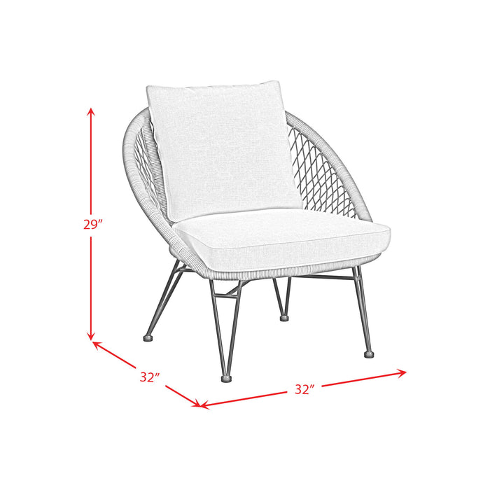 Grace - 4 Piece Outdoor Seating Set - Beige / Natural
