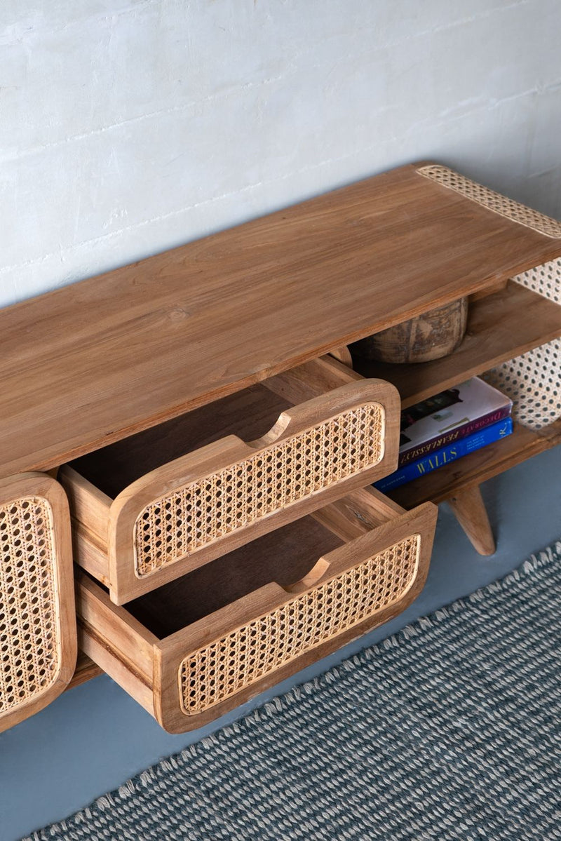 Teak Cabinet - Natural Wood / Brown