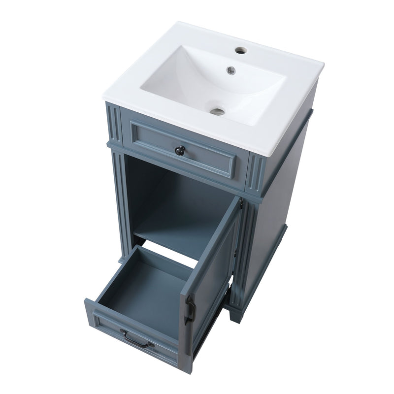 Bathroom Vanity With Sink, Drawer & Soft Closing Door
