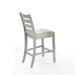 Pascal Ladderback Counter Chair (2 Per Carton)-Driftwood