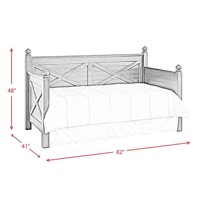 Sutherland - Twin Wood Daybed - Distressed Oak
