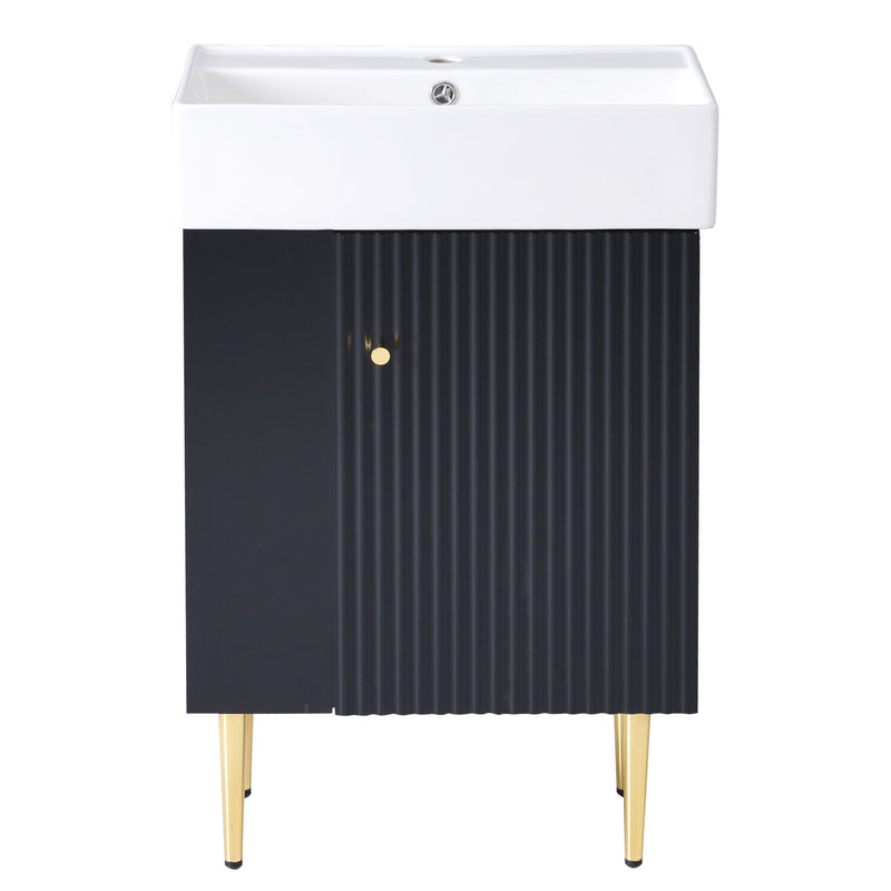Bathroom Vanity, Combo Cabinet, Bathroom Storage Cabinet, Single Ceramic Sink