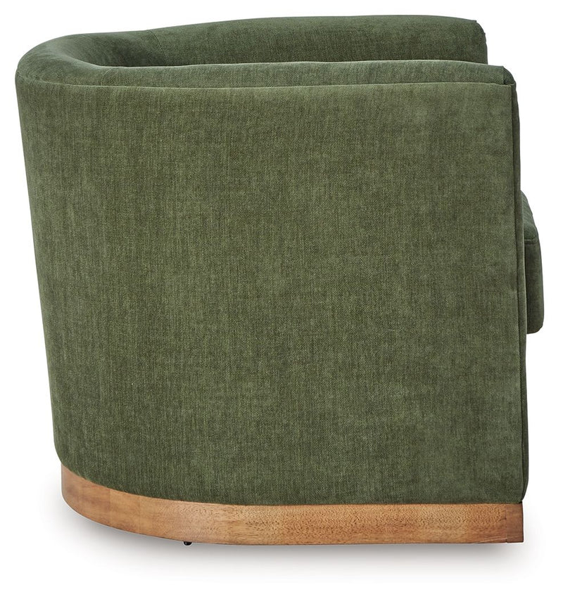 Jersonlow - Swivel Chair - Forest Green
