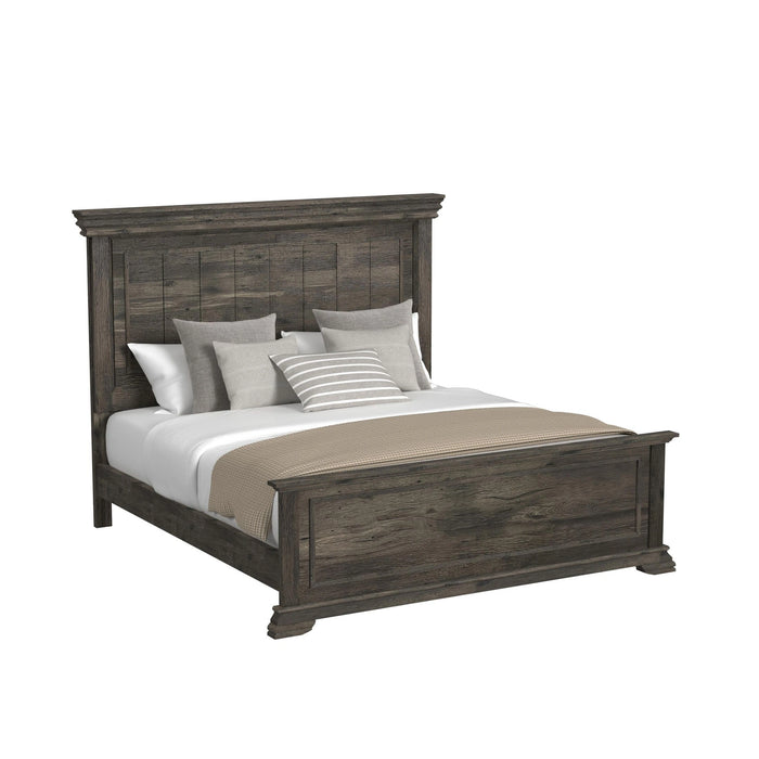 Park Ridge Bedroom Set with 2 Nightstands in Charcoal