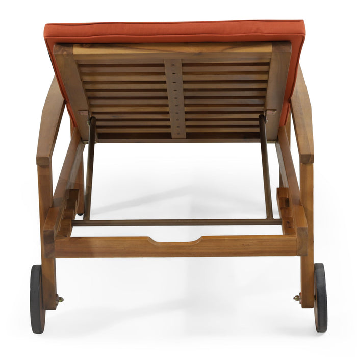 Jason - Chaise Lounge Adjustable Acacia Wood Outdoor Furniture