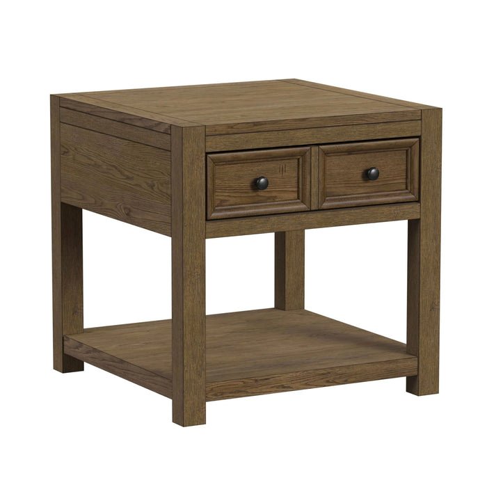Heritage & Home End Table in Oak Brown
