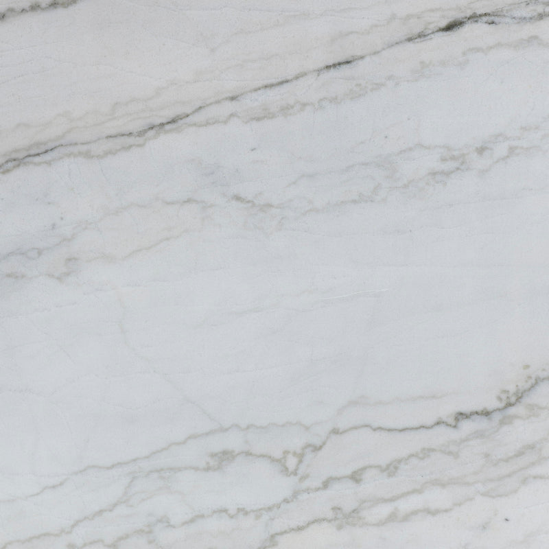 Vida - Marble Top Dining Table - White / Light Brown