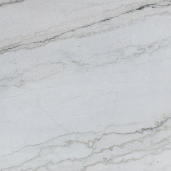 Vida - Marble Top Dining Table - White / Light Brown