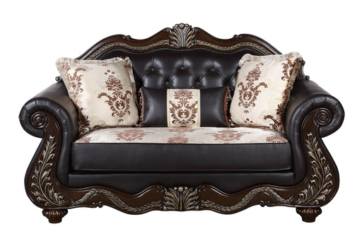 Maximus Loveseat Frame, Seat Cushions, Arms, Legs & 3 Pillows