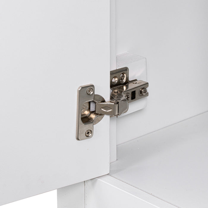 Modern Bathroom Vanity With Sink, Freestanding Design With Drawers And Doors