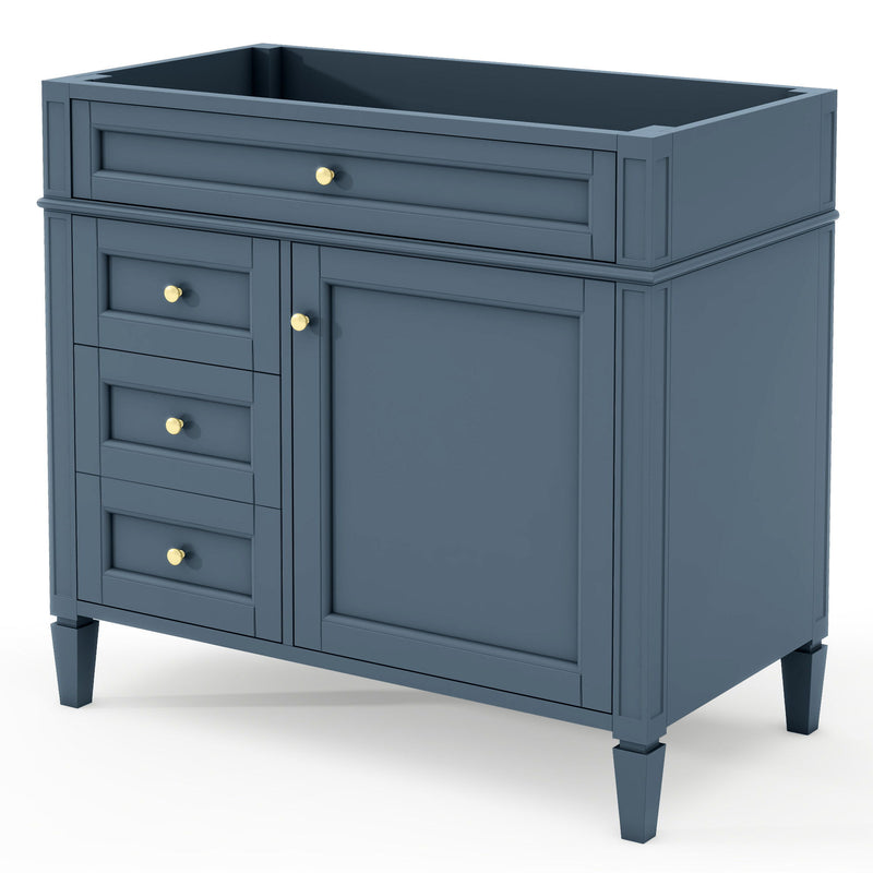 Bathroom Vanity With 2 Drawers And Tip-Out Drawer, Storage Cabinet