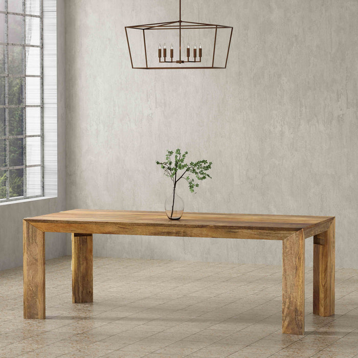 Crossings - Downtown Rectangular Dining Table With 4 Upholstered Chairs - Amber